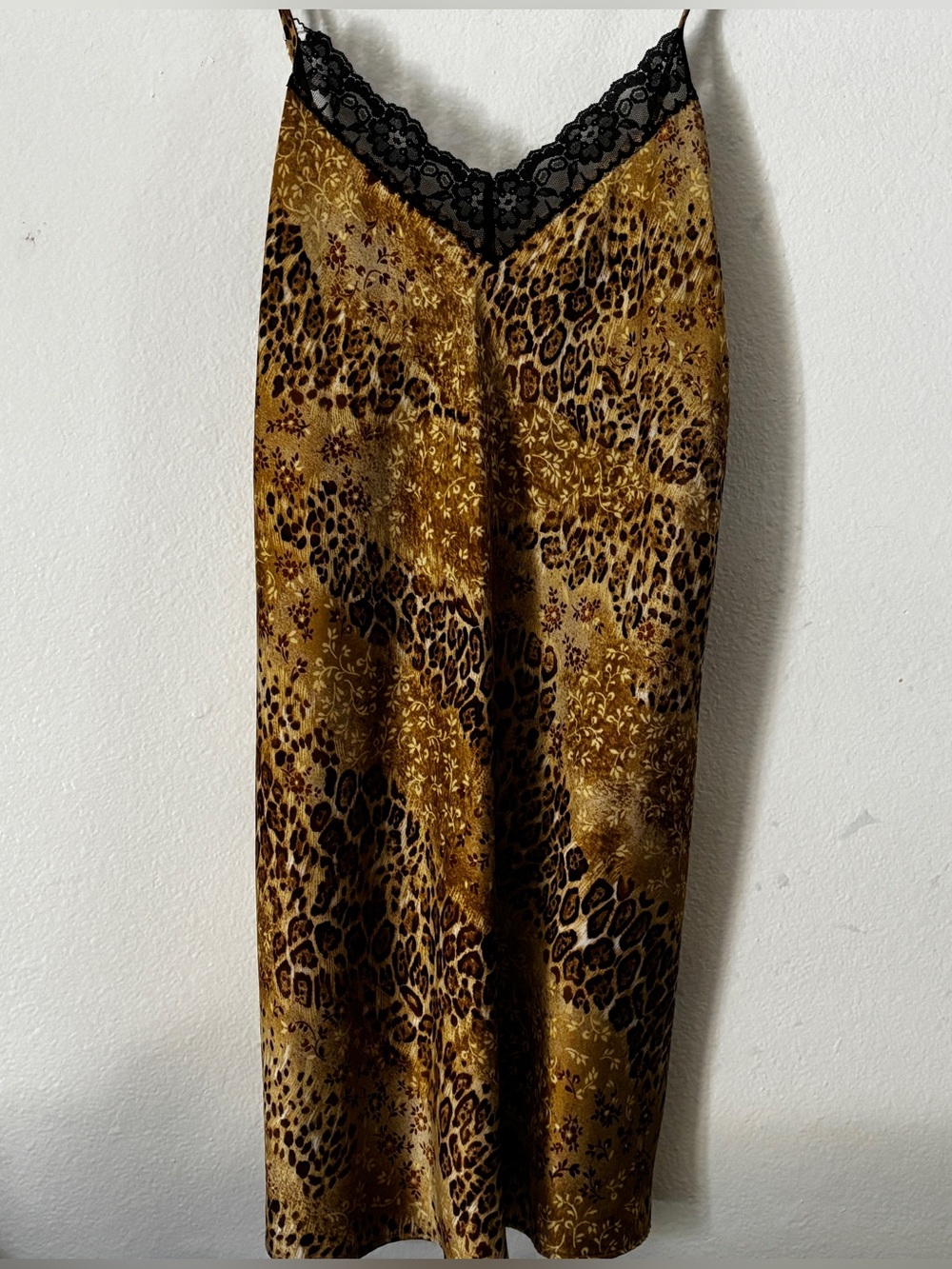 Vintage Y2K Animal Print Slip Dress